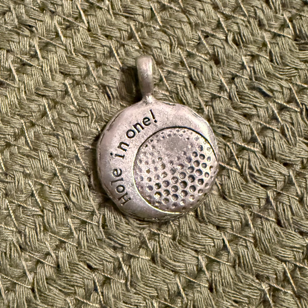 Jewel Kade Silver Hole In One Pendant 6$